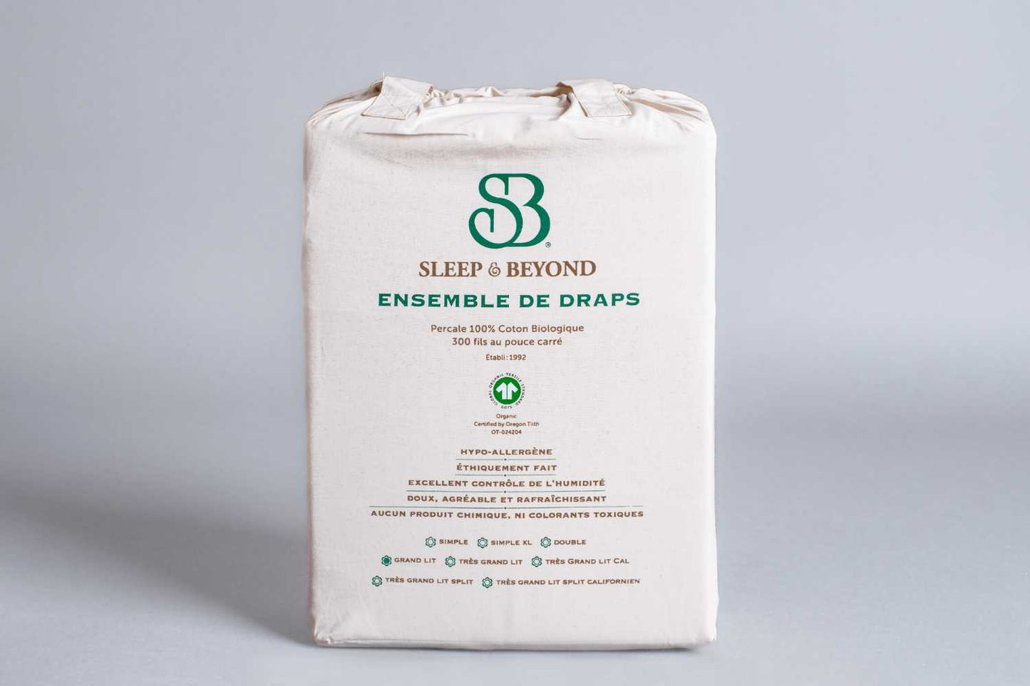 Organic Cotton Percale Sheet Set