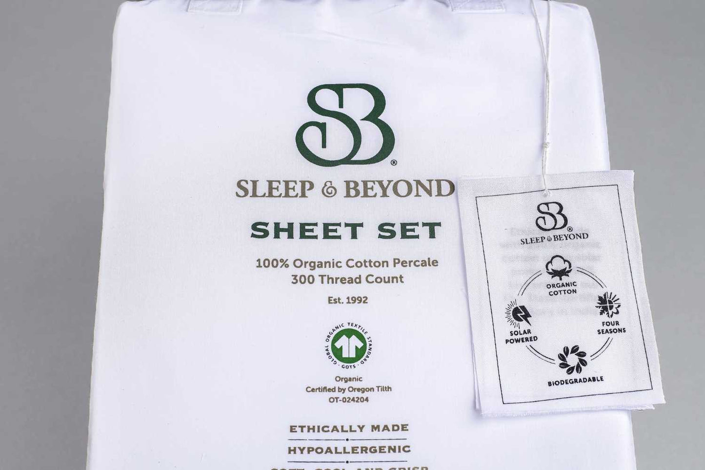 Organic Cotton Percale Sheet Set