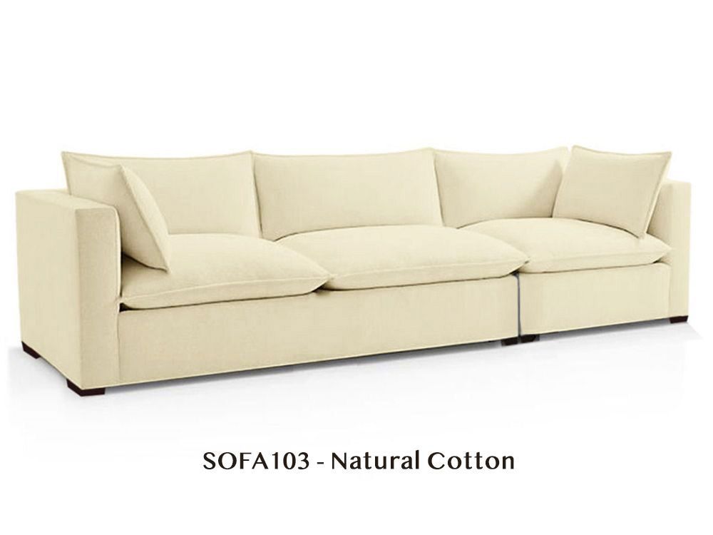 Natural/Organic Two Arm Modular Sofa