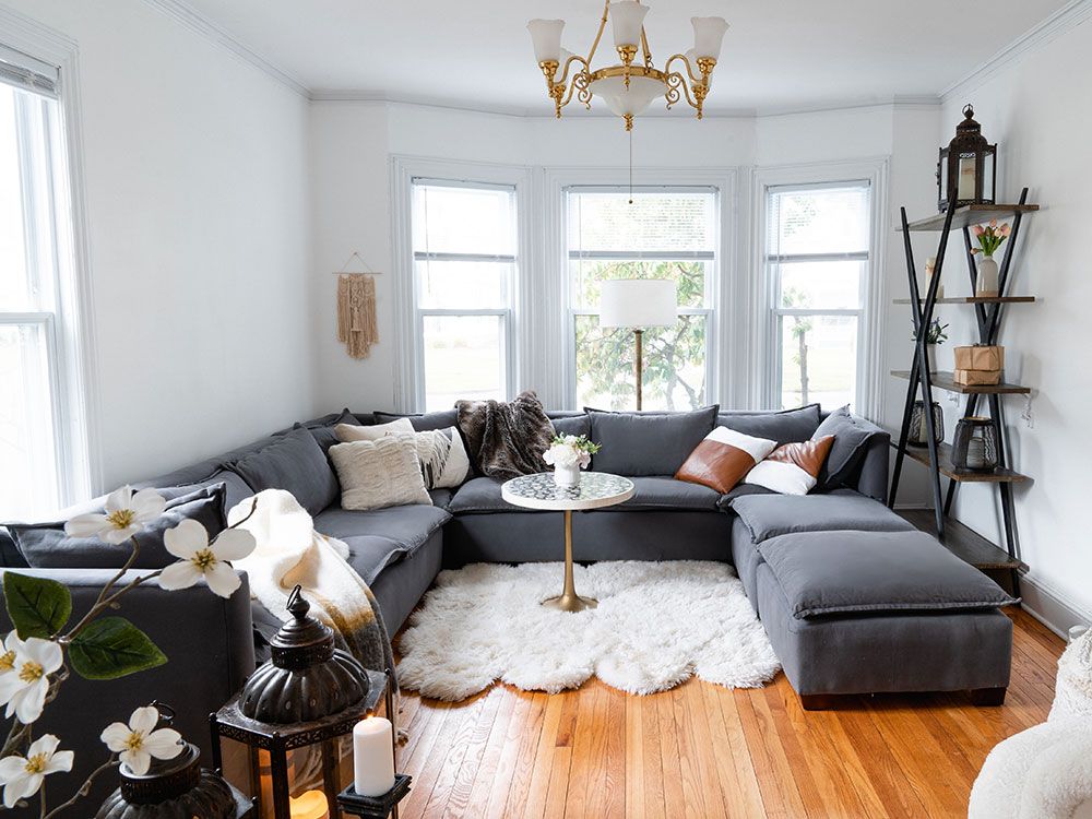 Organic Armless Five-Piece Modular Sofa
