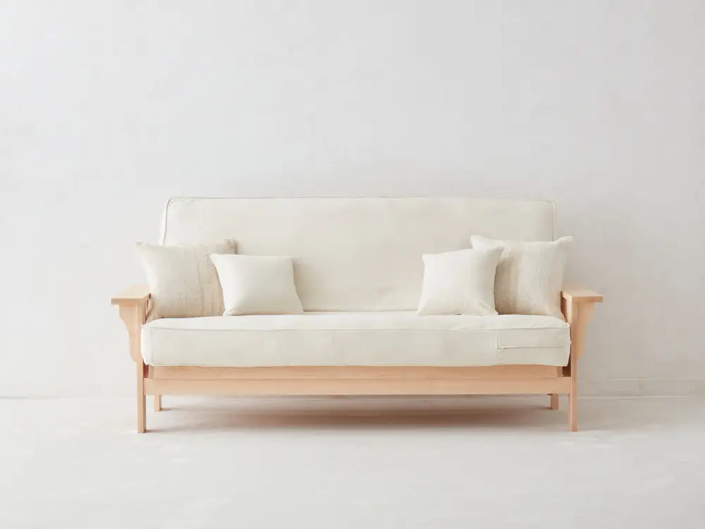 Cornerstone Wood Wide Flat Arm Futon Frame
