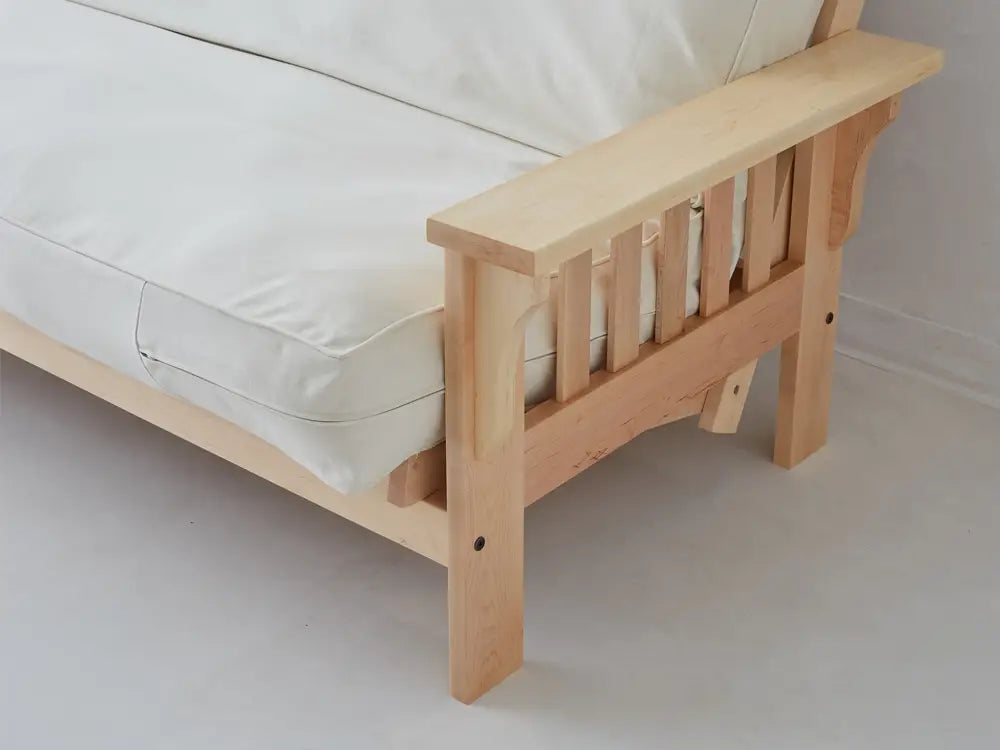 Cornerstone Wood Wide Flat Arm Futon Frame