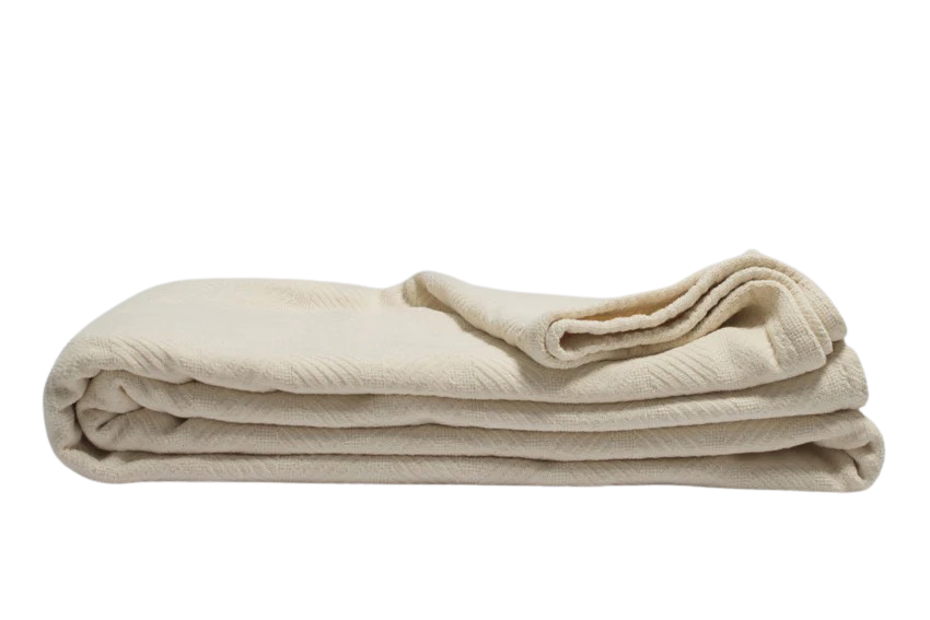 Organic Cotton Chenille Herringbone Blanket