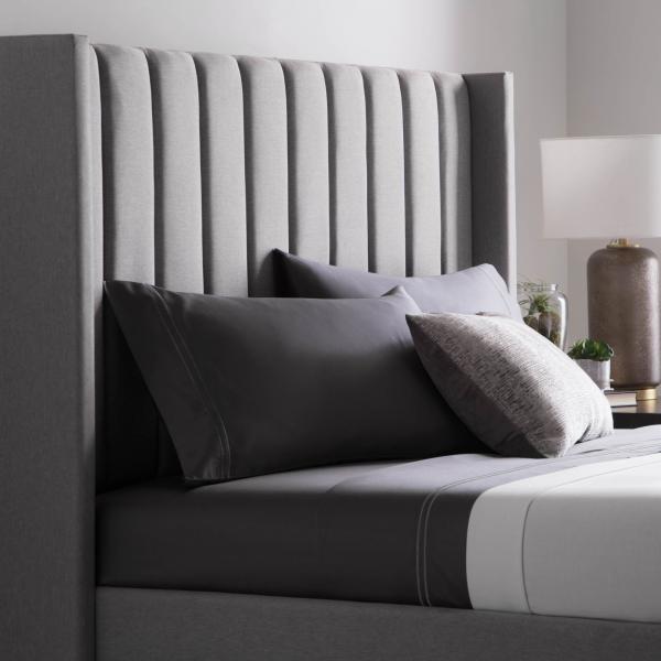 UPHOLSTERED ART DECO HEADBOARD