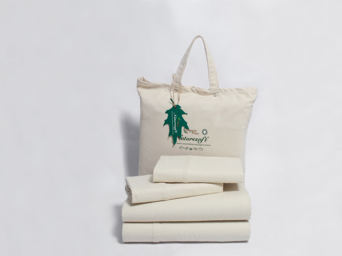 ORGANIC COTTON FLANNEL SHEET SET