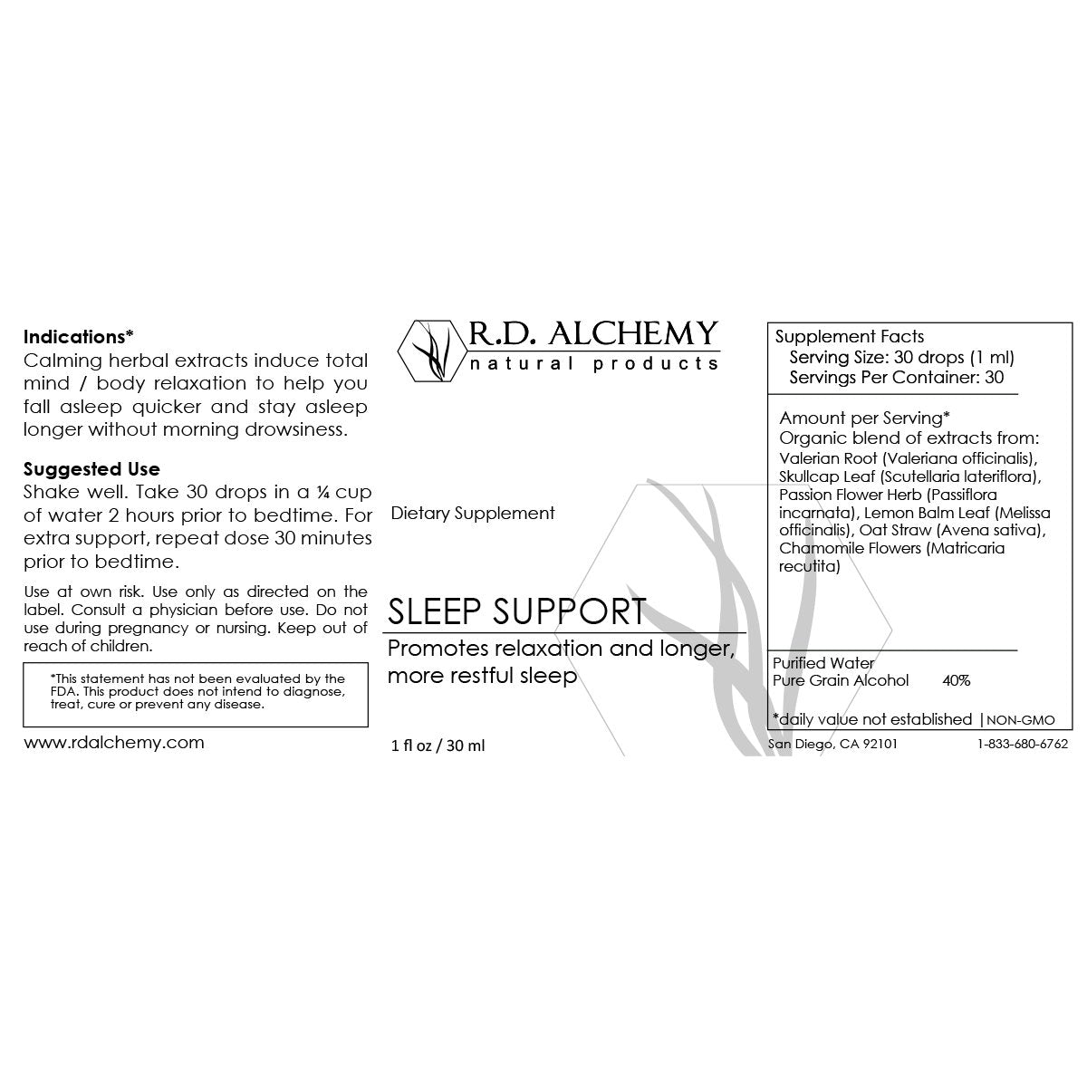 SLEEP SUPPORT EXTRACT