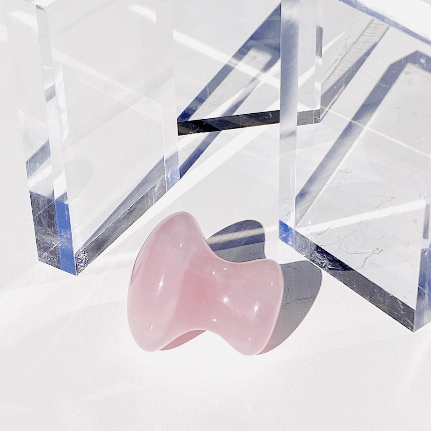 Rose Quartz Eye and Face Treatment Tool