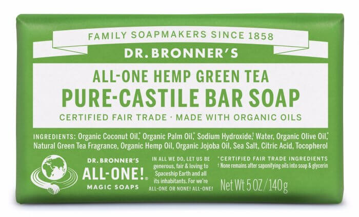 Pure-Castile Soap All-in-One Hemp Almond Bar Soap