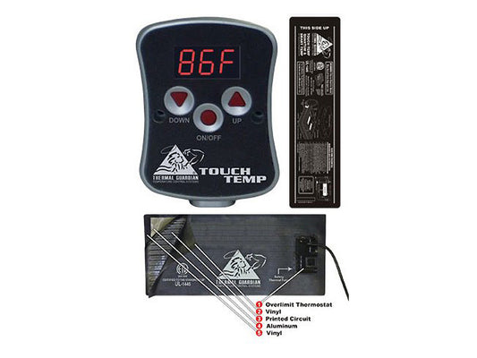 Deluxe Solid-State Digital Touch Temp Waterbed Heater