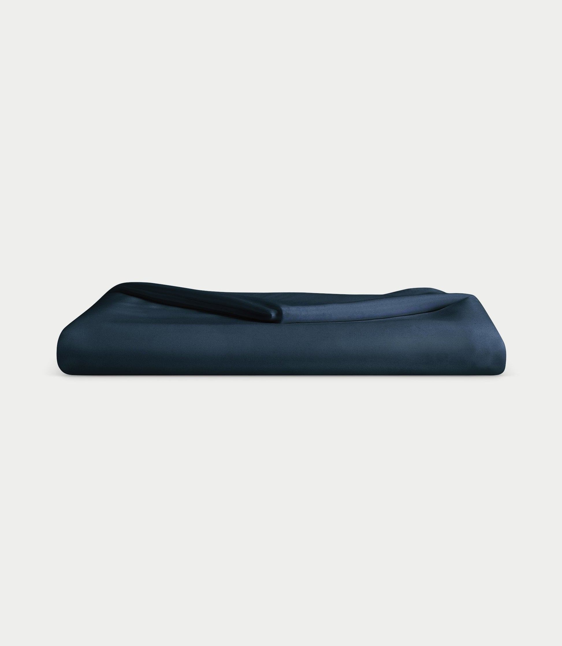 Navy top sheet folded with white background |Color:Navy