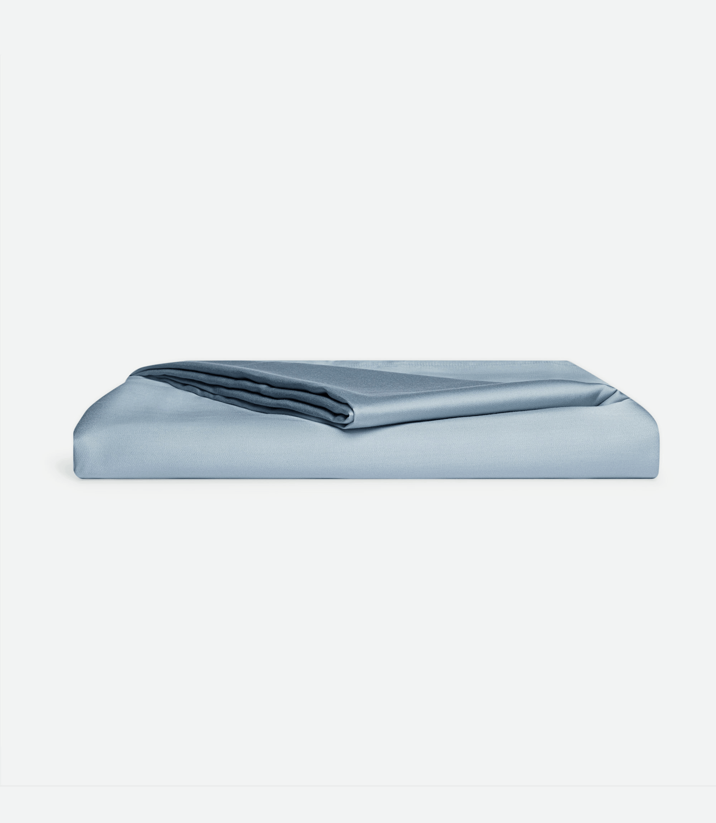 Harbor Mist top sheet folded with white background |Color:Harbor Mist