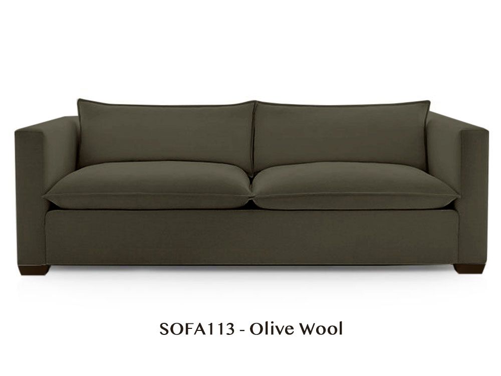 Two-Arm Loveseat - Natural/Certified Organic Modular Sofa Components