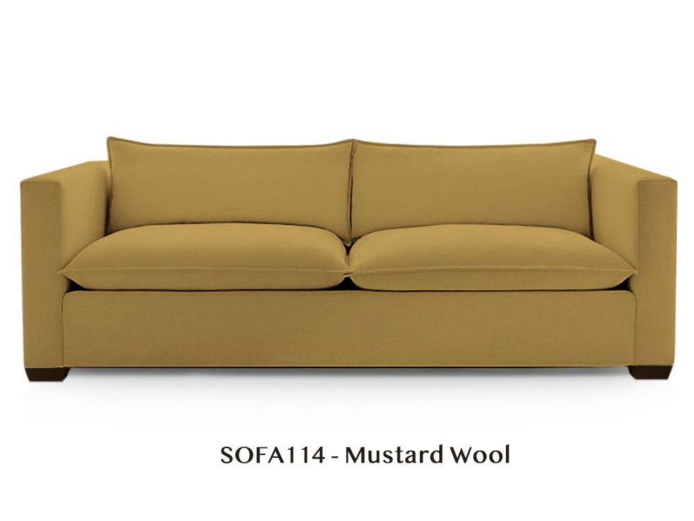 Two-Arm Loveseat - Natural/Certified Organic Modular Sofa Components