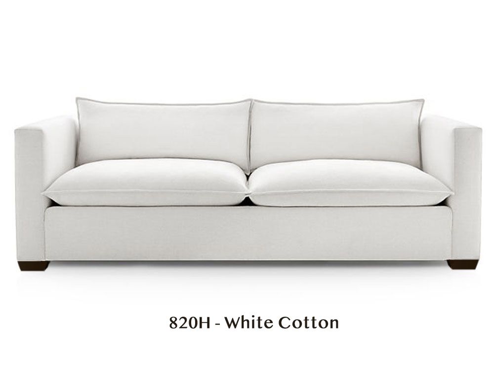 Two-Arm Loveseat - Natural/Certified Organic Modular Sofa Components