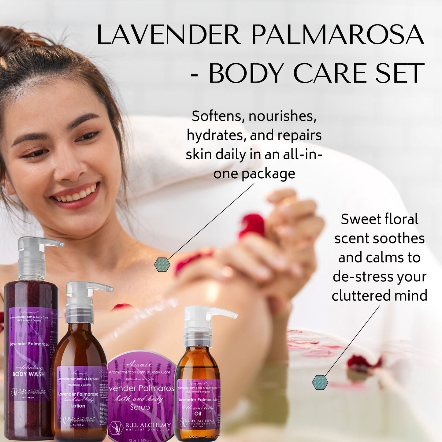 Lavender Palmarosa Sea Salt Body Scrub