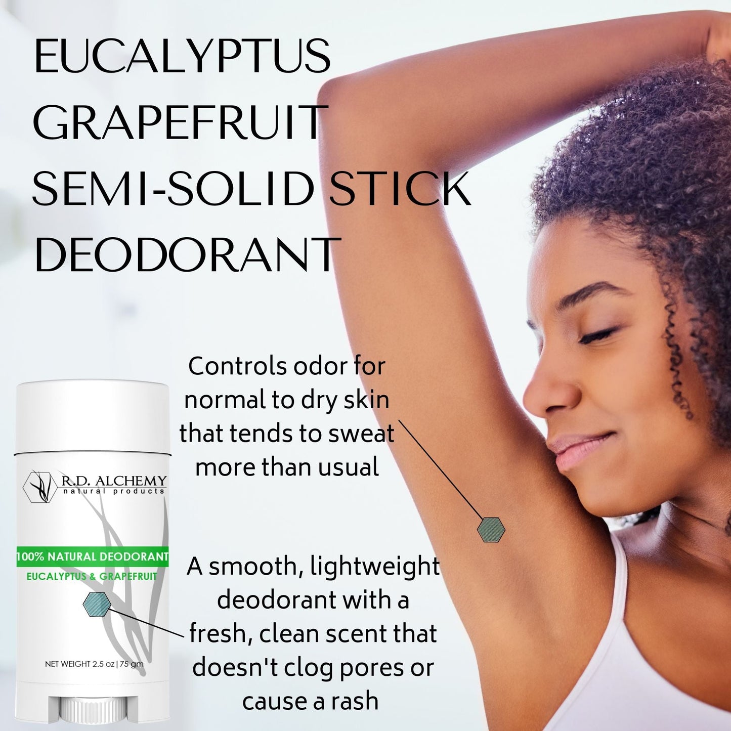 Eucalyptus Grapefruit Semi-Solid Stick Deodorant