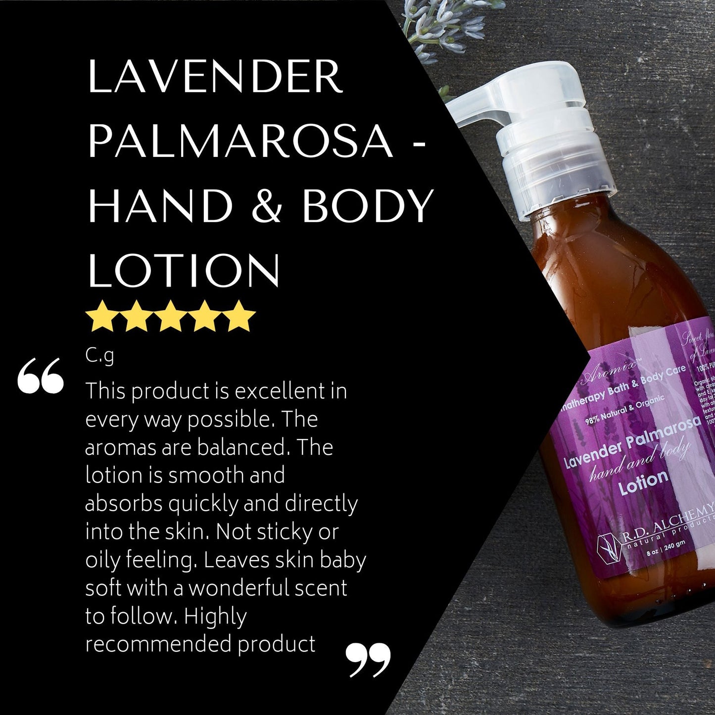 Lavender Palmarosa Hand & Body Lotion