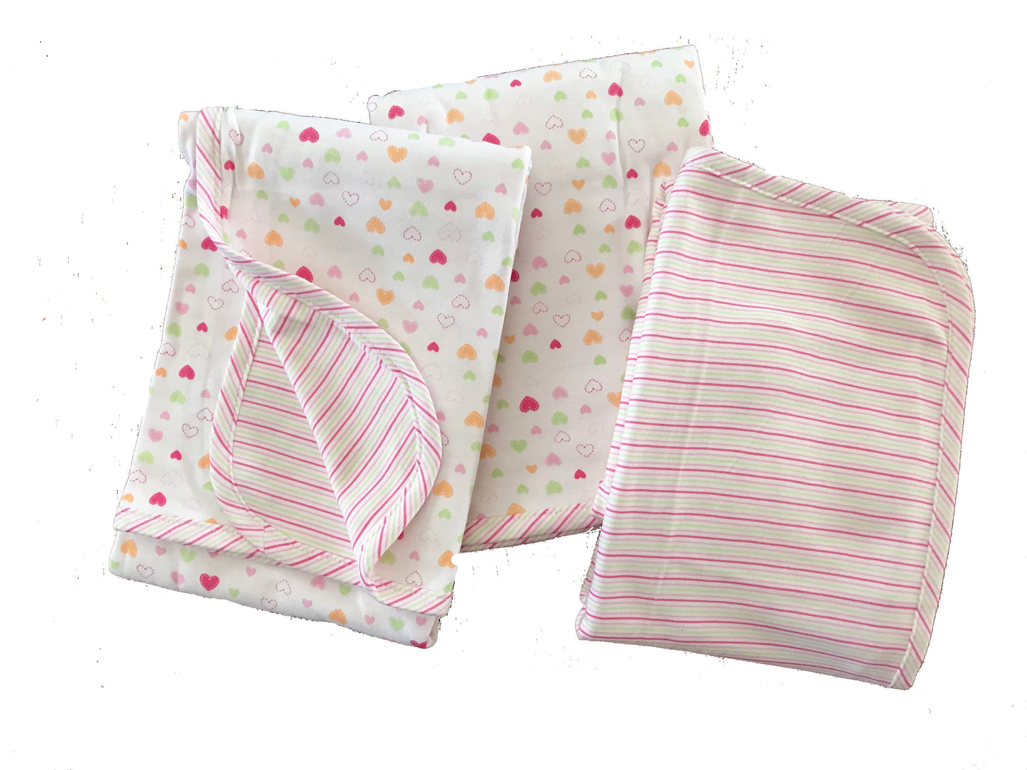 Organic Cotton Double Layer Receiving Blanket – Sweet Hearts