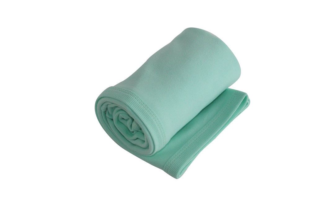 Organic Cotton Receiving Blanket – Mint Green (Single Layer)