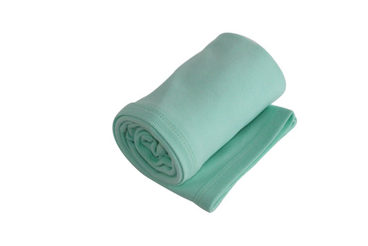 Organic Cotton Receiving Blanket – Mint Green (Single Layer)