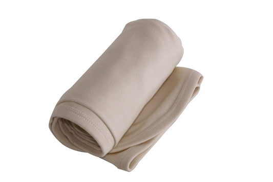 Undyed Natural Organic Cotton Receiving Blanket
