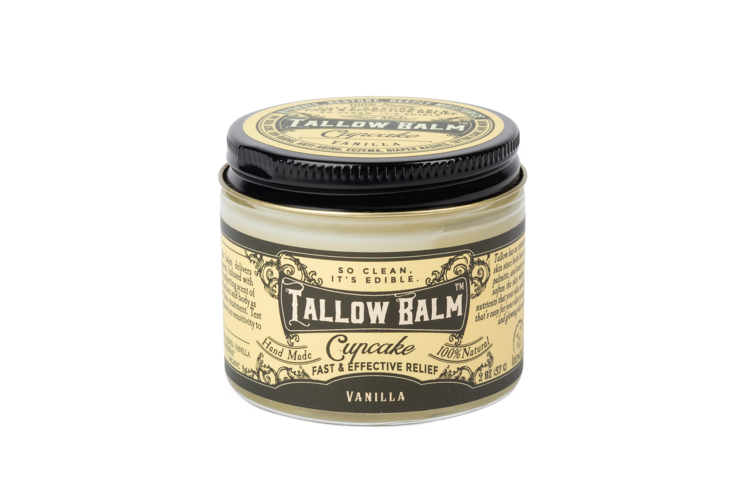 Cupcake Scent (Vanilla) Tallow Balm