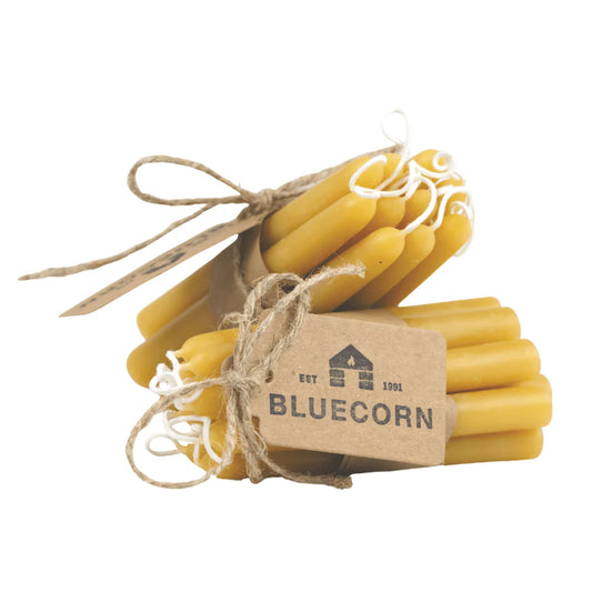 Hand-Dipped Pure Beeswax Mini Taper Candles