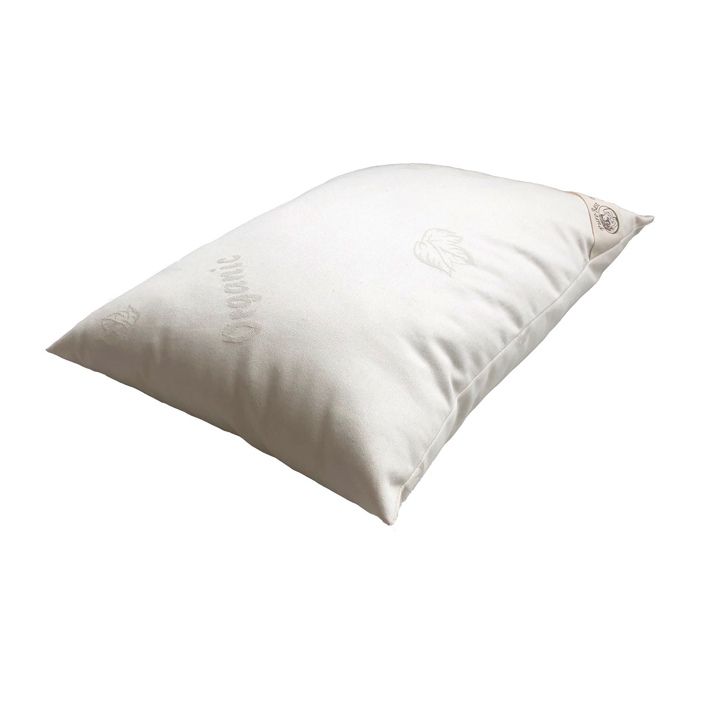 KAPOK FILLED ORGANIC COTTON PILLOW WITH BARRIER PROTECTIVE COVER