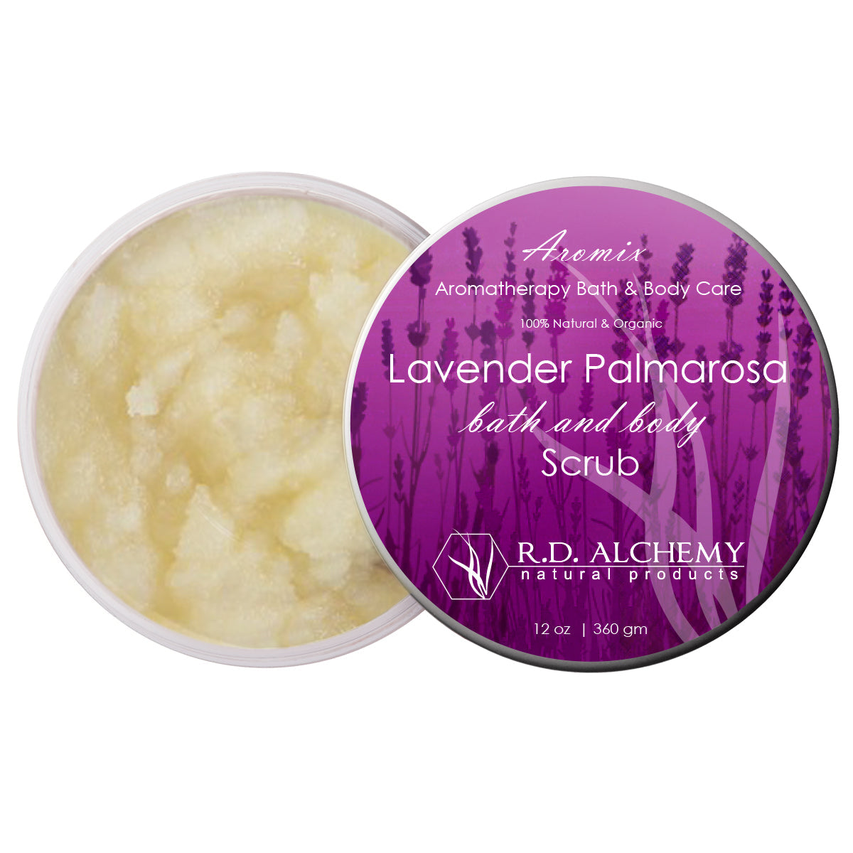 Lavender Palmarosa Sea Salt Body Scrub