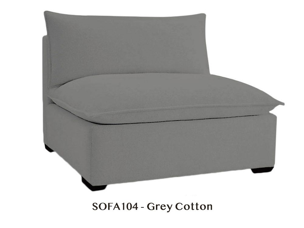 Modular Armless Chair to Design Your Own Organic Sofa