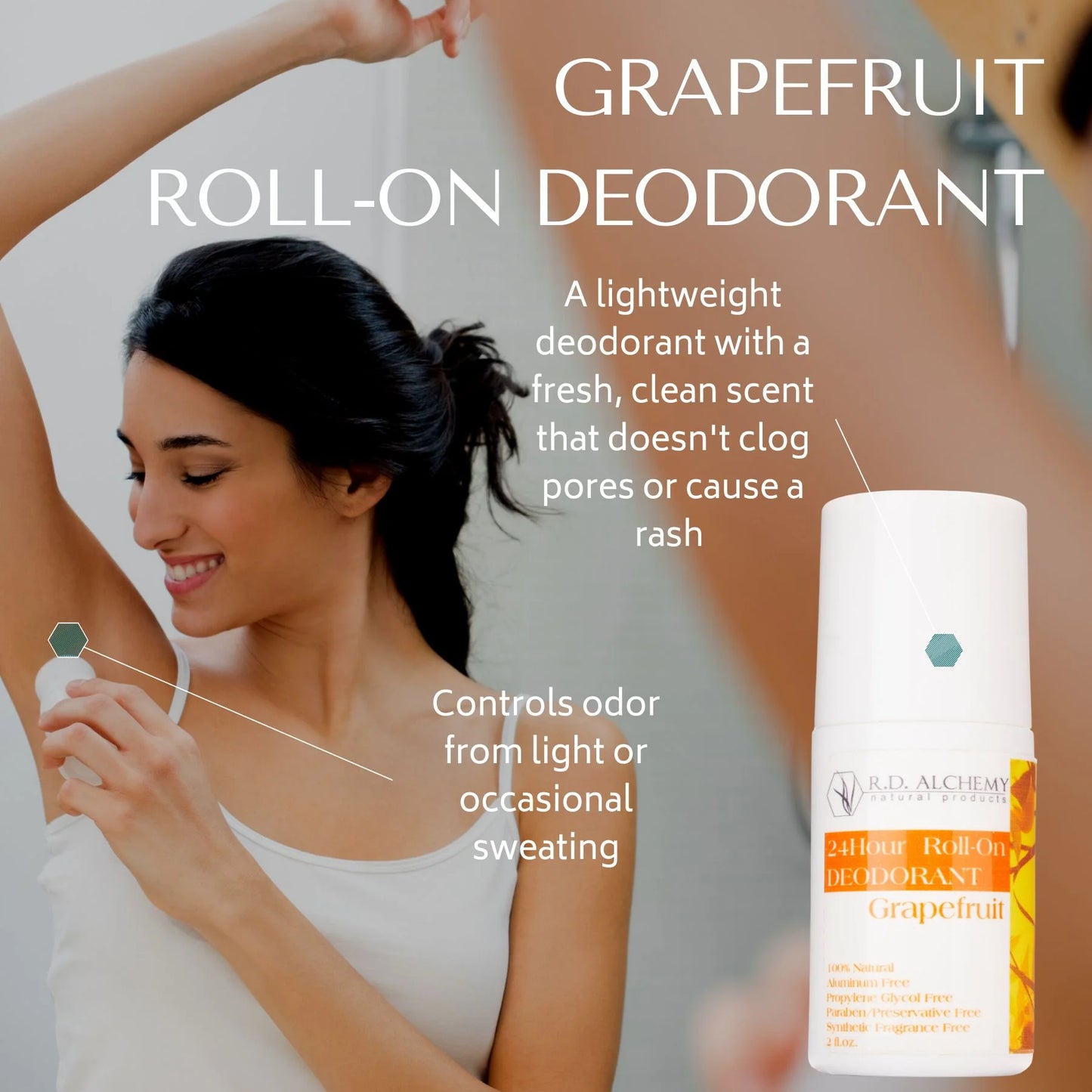 Grapefruit Roll On Deodorant