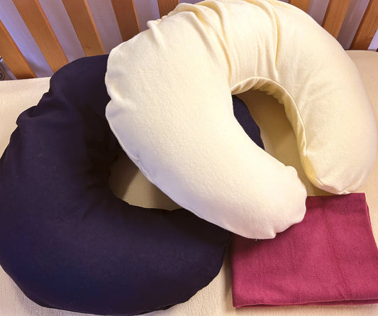 Organic Cotton Travel Neck Pillow Pillowcase