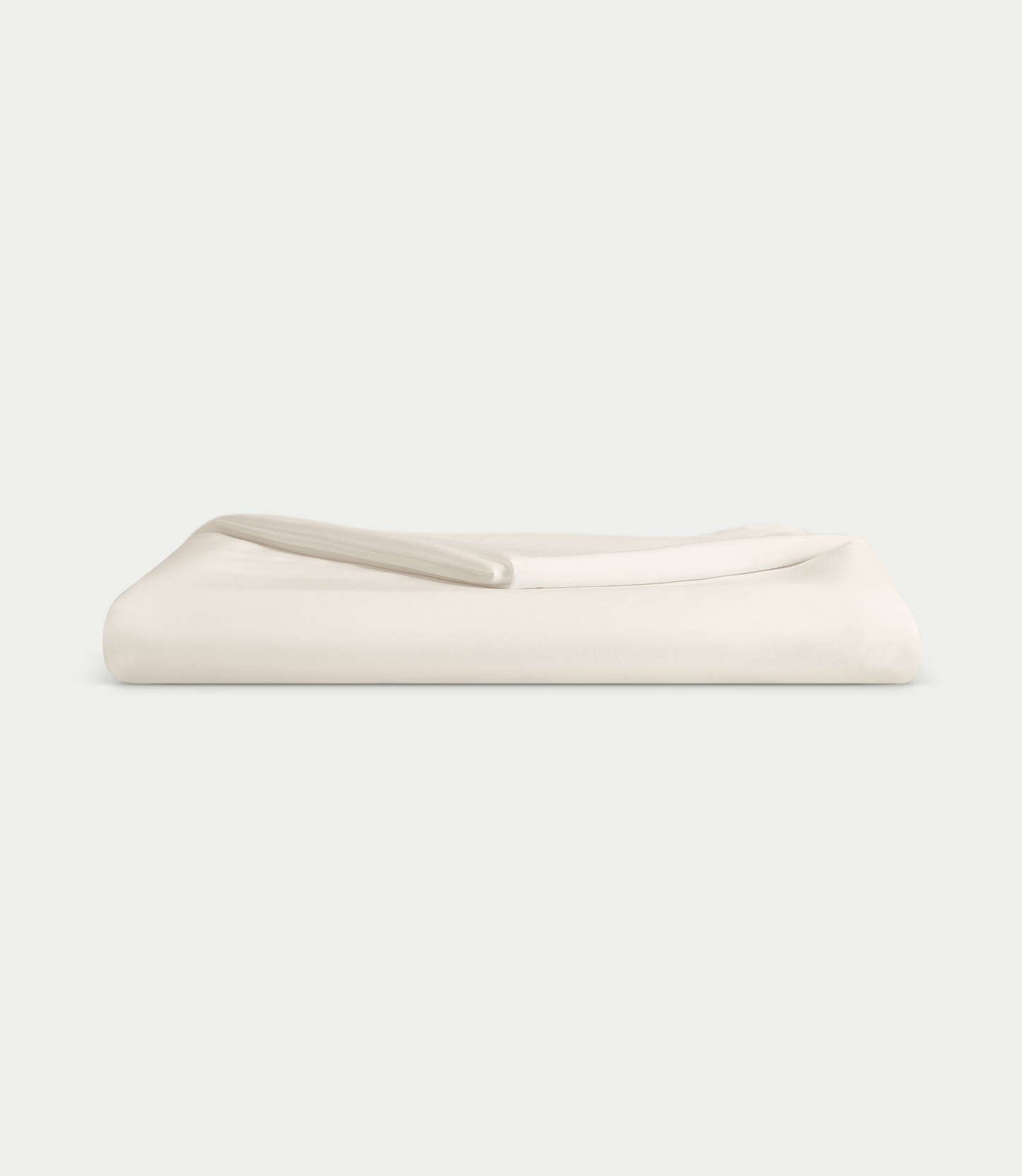 Oat flat sheet folded with white background |Color:Oat
