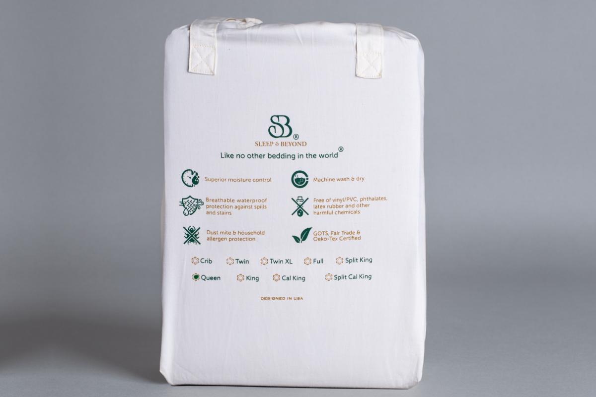 Five Sided Organic Cotton Waterproof Mattress Protector