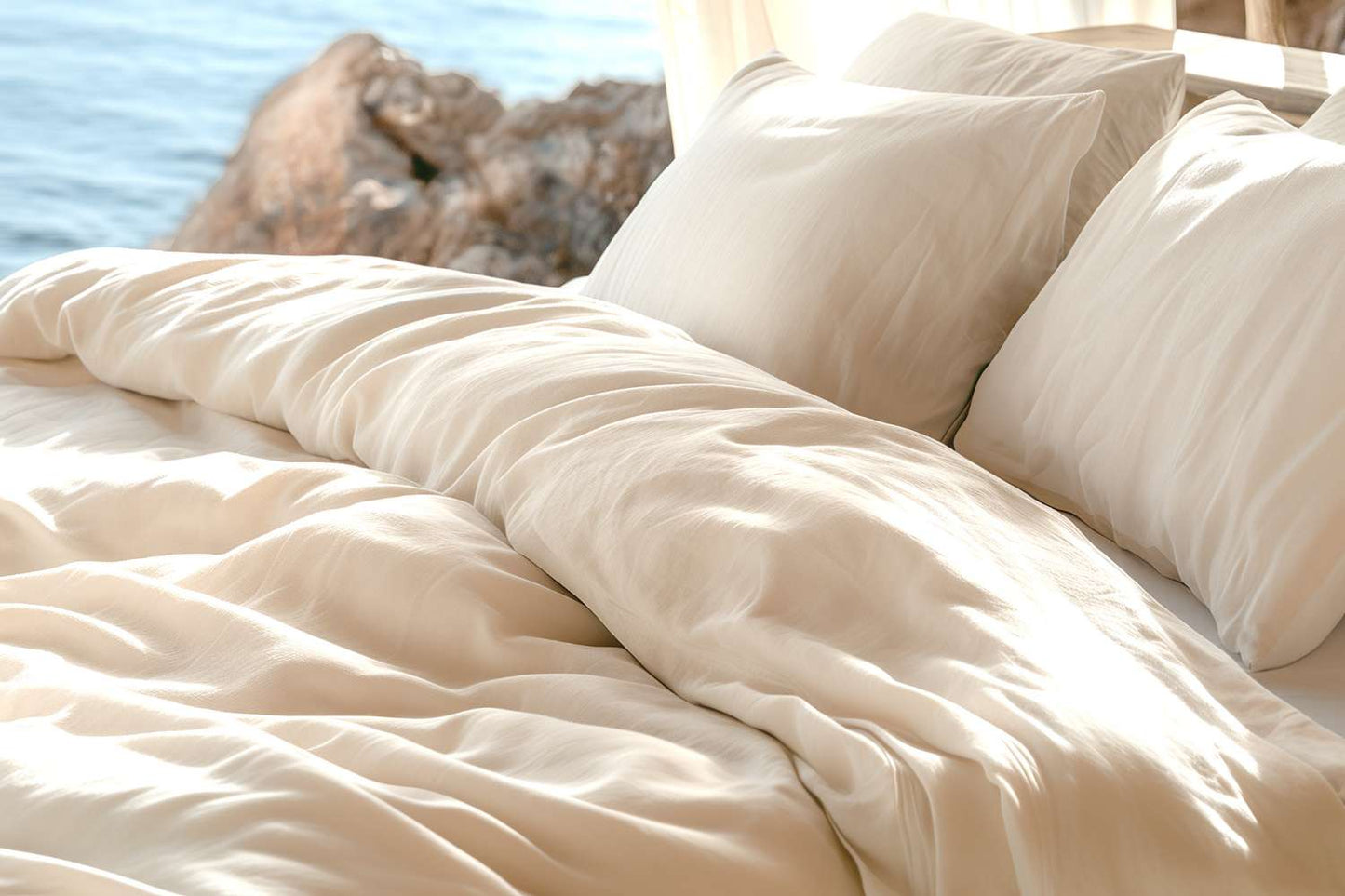 Organic Cotton Percale Duvet Cover Set