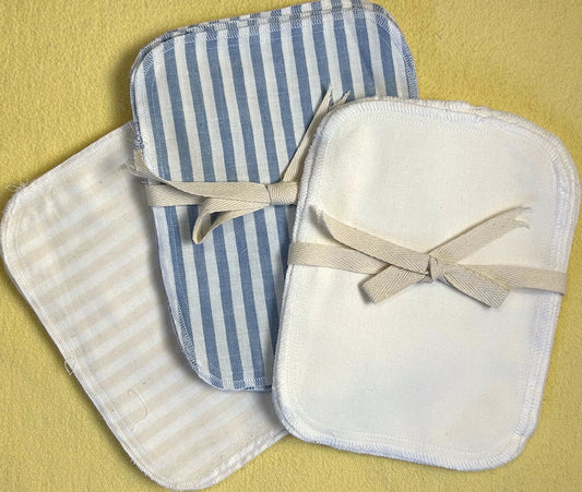 Multipurpose 100% Organic Cotton Flannel Cloths – 6 Pack (6" x 8")