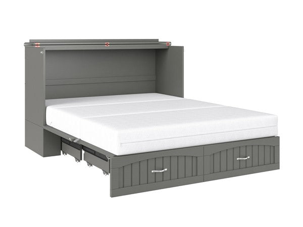 Southampton Queen Murphy Bed Chest With Charging Station