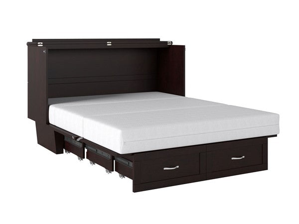 Monroe Queen Murphy Bed Chest With Charging Station