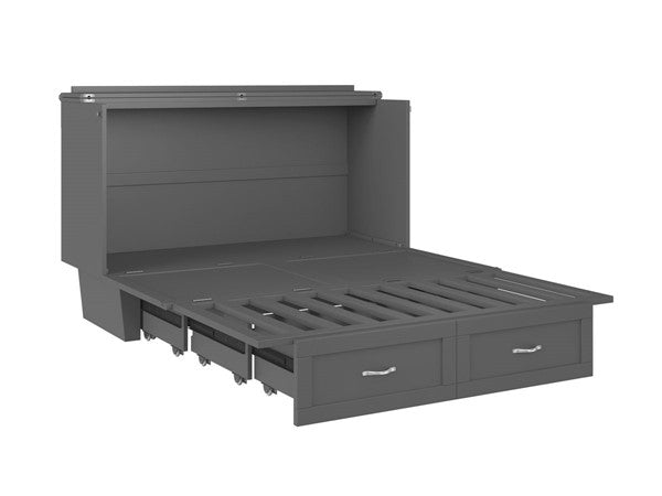 Monroe Queen Murphy Bed Chest With Charging Station