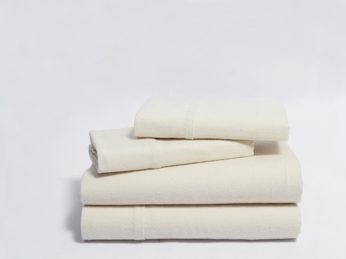 ORGANIC COTTON FLANNEL SHEET SET