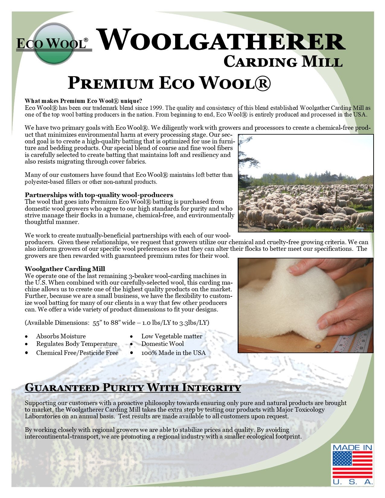 Super Soft Felted Wool Baby Mattress Moisture Pad + Organic Cotton Quilted Mattress Pad