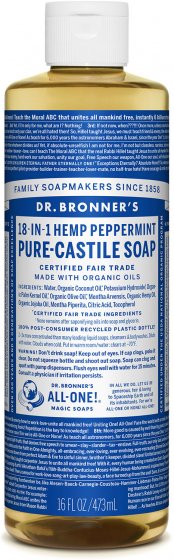 Pure-Castile Soap 18-in-1 Peppermint